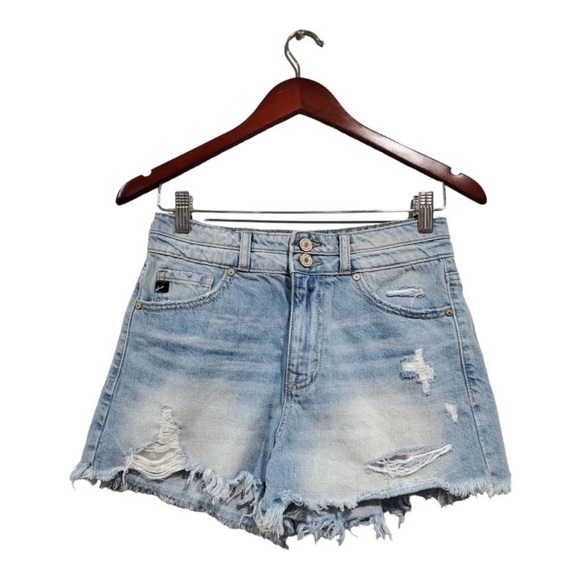 Kancan shorts size S high waisted light wash - Picture 1 of 6